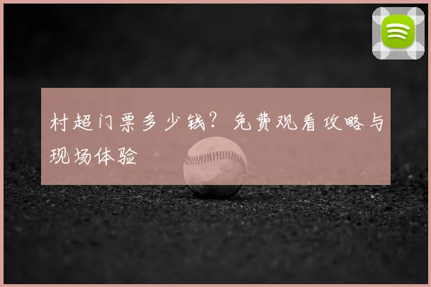 村超门票多少钱?免费观看攻略与现场体验